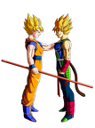 son goku and bardock by orco05-d54u7lr