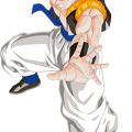 gogeta vector render extraction png by tatty bojangles-d52p5fd