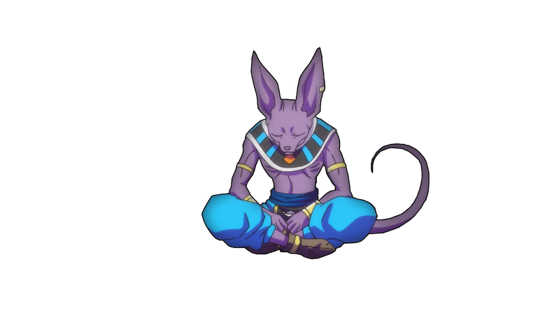 beerus chills render by thearcosian-d99oa4s