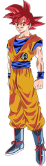 Goku SSJ Dios Render