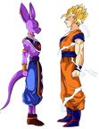 Goku and bills render by lewildgoku-d5w7p5o