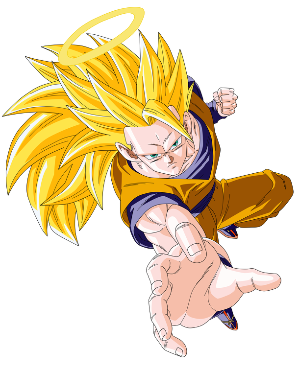 ssj 3 son goku render extraction png by tattydesigns-d58vosd