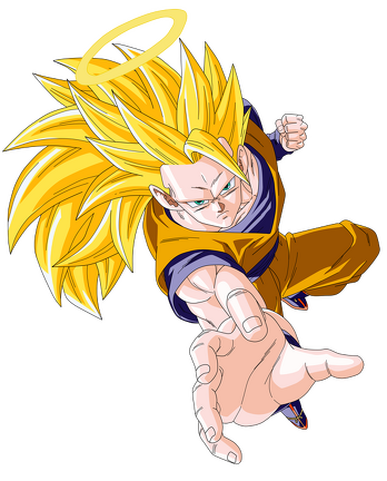 ssj 3 son goku render extraction png by tattydesigns-d58vosd