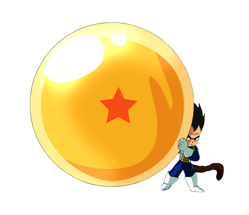 Vegeta saiyen boule de cristal dragon ball z