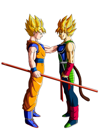 son goku and bardock by orco05-d54u7lr