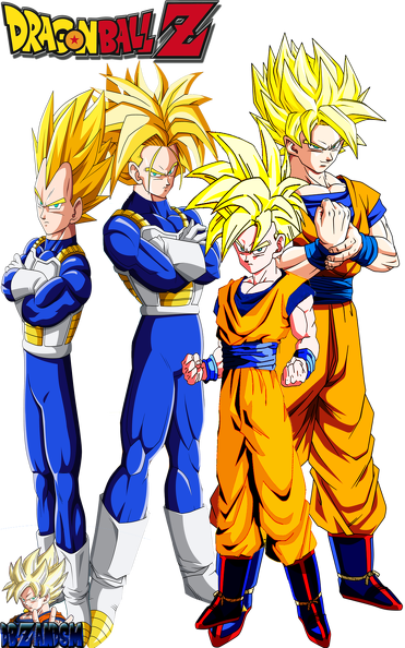 the four super saiyans by dbzandsm-d5hlgha