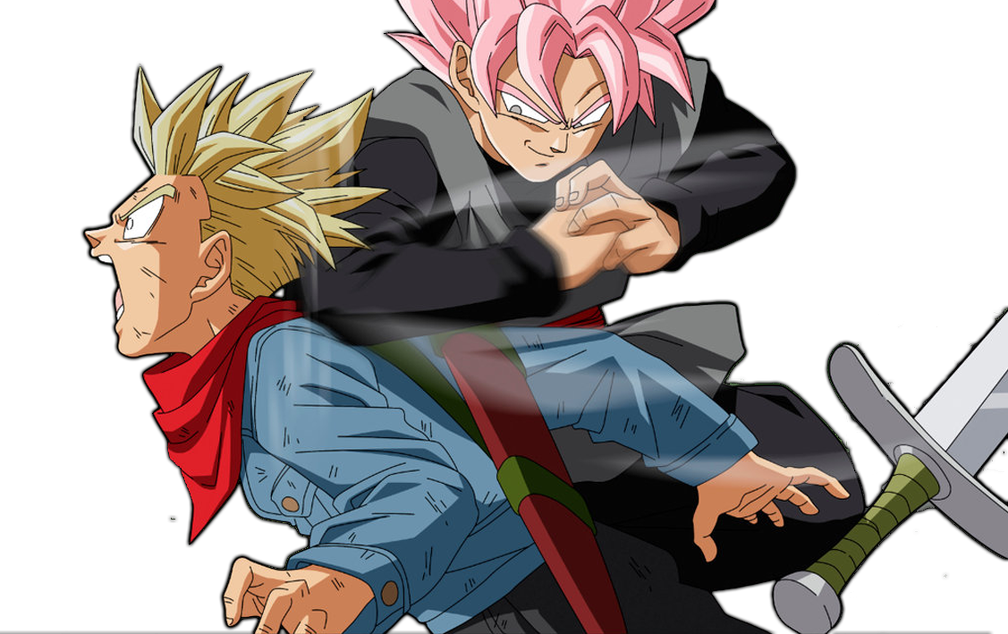 goku black vs trunks   dragon ball super  by azer0xhd-dbg3arv