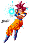 Render Goku Super Saiyan God