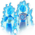 Render Goku Bleu et Vegeta Bleu